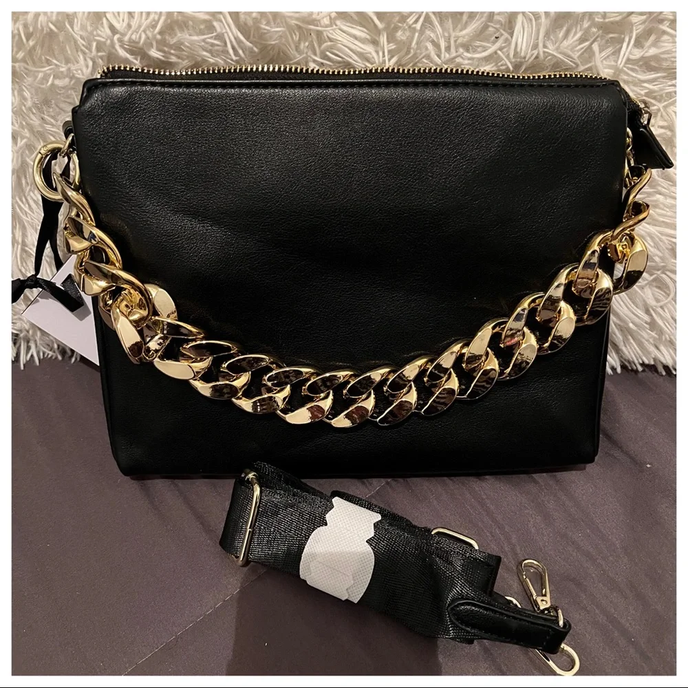 Fabulous European Gold Chain Detail Hottest Trend Bag - Picture 1 of 6